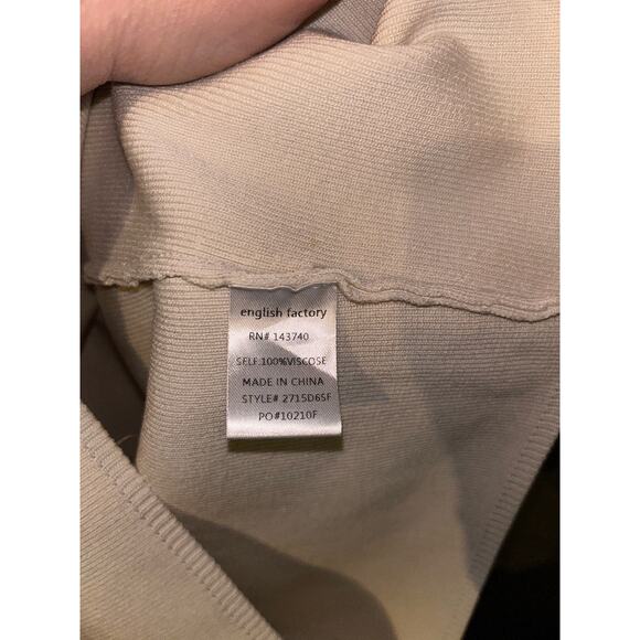 English Factory Academia Preppy Baddie Artsy Gray Open Back Suspender Dress - Picture 12 of 14